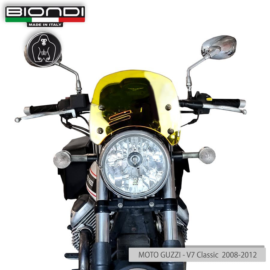 Biondi Cupolino Caffè Giallo per Benelli, Moto Guzzi V7, Triumph Bonneville, Yamaha XSR