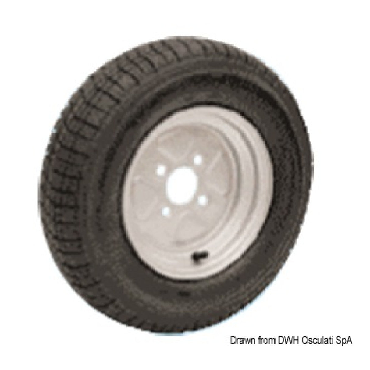 Osculati Ruota pneumatiche per carrelli traino alta velocita 02.013.02 - AmerigoStore