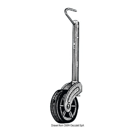 Osculati Ruotino anteriore fisso per carrello traino 35 mm 02.014.56 - AmerigoStore