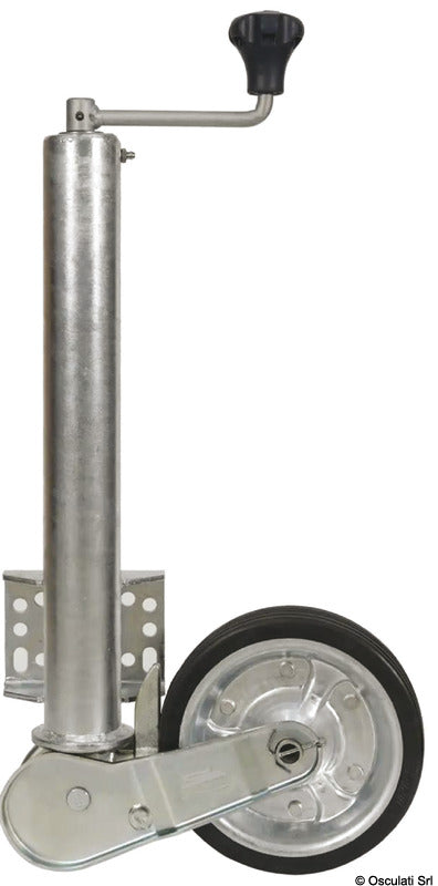 Rueda de alta resistencia Osculati 60 mm con placa de fijación para inclinación del coche 02.016.54