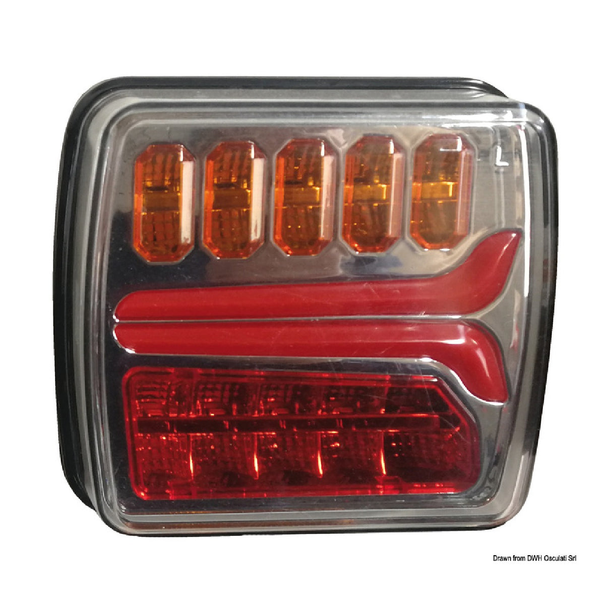 Osculati Dynamic LED rechte hintere Anhängerleuchte 02.021.28