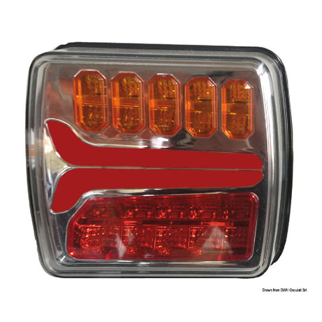 Osculati Fanale carrello traino posteriore sinistro LED dinamico 02.021.29 - AmerigoStore
