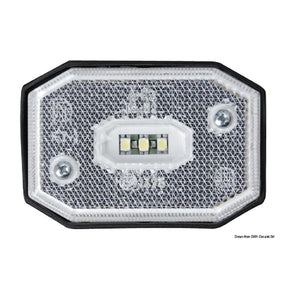 Osculati Fanale carrello traino posizione LED anteriore luce bianca 02.021.40 - AmerigoStore