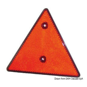 Osculati Catarifrangente triangolare 70 mm per carrello traino 02.023.36 - AmerigoStore