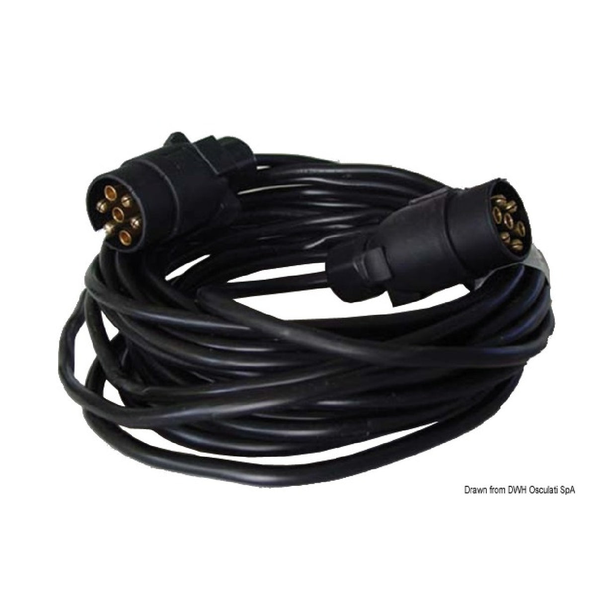 Osculati Anhänger-Verlängerungskabel 2 Stecker/7-13 Pole 02.024.05