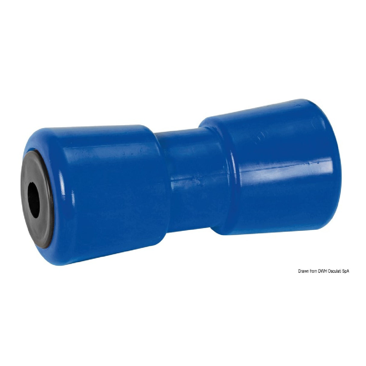 Rodillo de remolque central Osculati azul 286 mm diámetro del agujero 21 mm 02.029.23 02.029.23