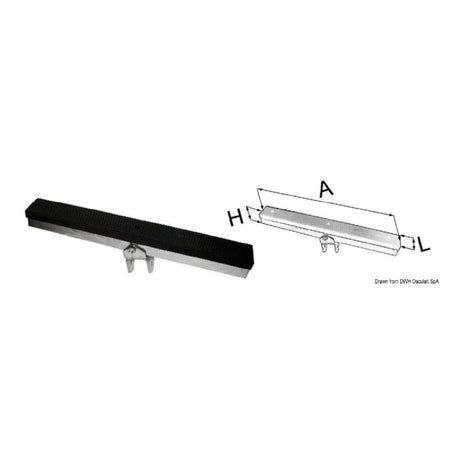 Osculati Sella in gomma rinforzata per rimorchio 02.029.52 - AmerigoStore