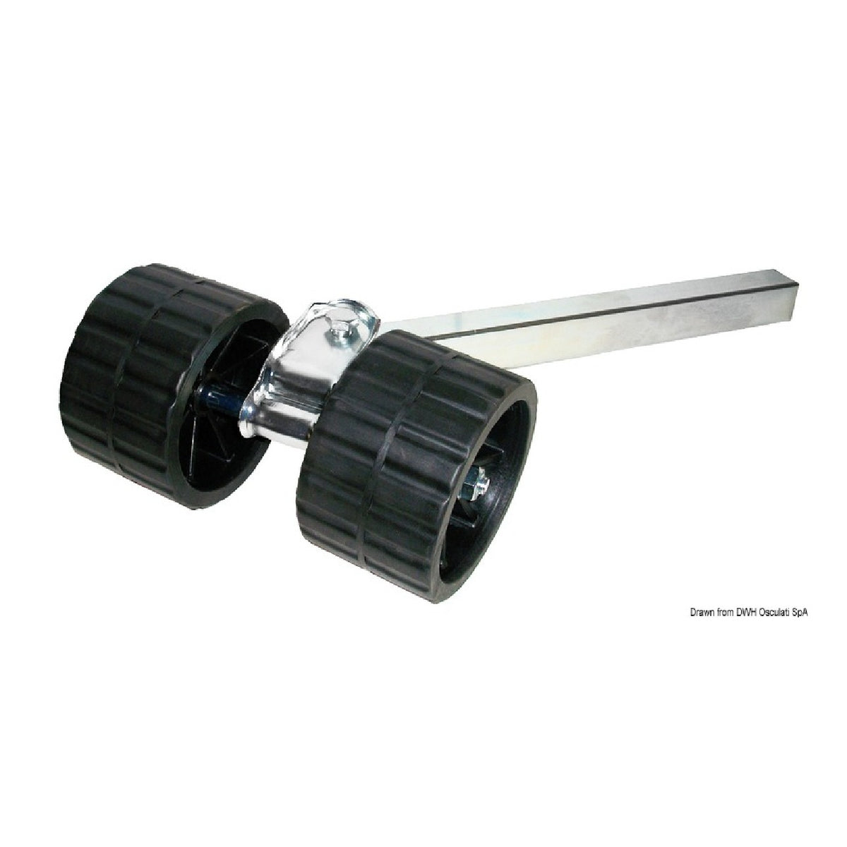 Osculati Rollo de remolque basculante 2 Rodillos de remolque recto 30 mm 02.031.35