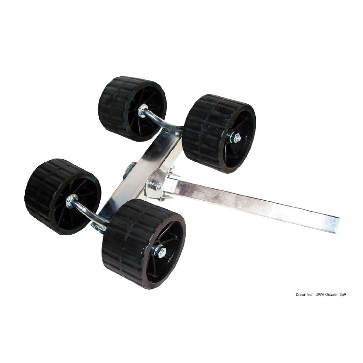 Osculati Rullo rimorchio basculante 4 Rulli rimorchio rialzato 40 mm 02.031.45 - AmerigoStore