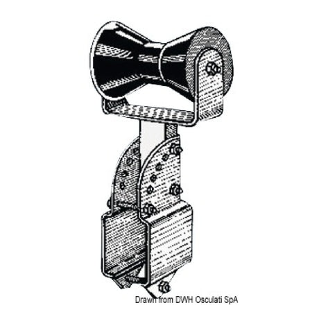 Osculati Rullo centrale reggichiglia 100 mm 02.040.56 - AmerigoStore