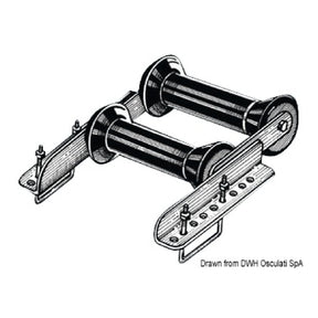 Osculati Rullo basculante posteriore 60 mm doppio 02.040.69 - AmerigoStore