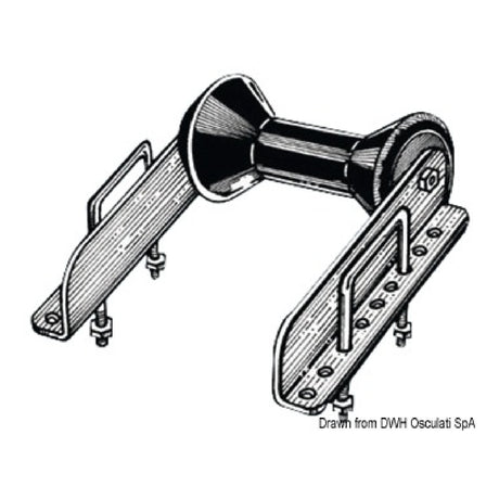 Osculati Rullo posteriore 60 mm singolo 02.040.71 - AmerigoStore