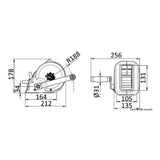 Osculati-Winde zum Heben von Booten, max. 540 kg, 02.120.01