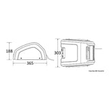 Cabrestante de almacenamiento de cuerda Lewmar Captive CRW400