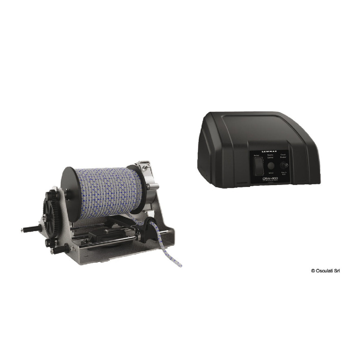 Cabrestante de almacenamiento de cuerda Lewmar Captive CRW400