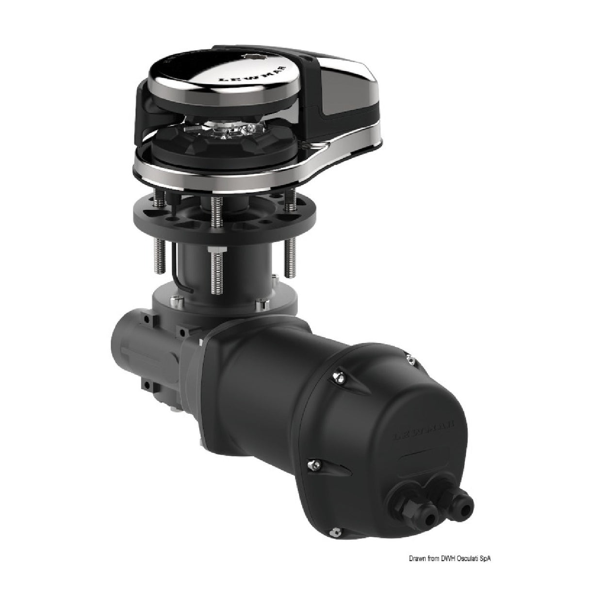 Kit de cabrestante bajo Lewmar VX1 de 500 W y 6-7/8 mm