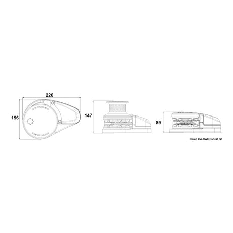 Lewmar Kit verricello VX2 alto (700 W) 12 Volt