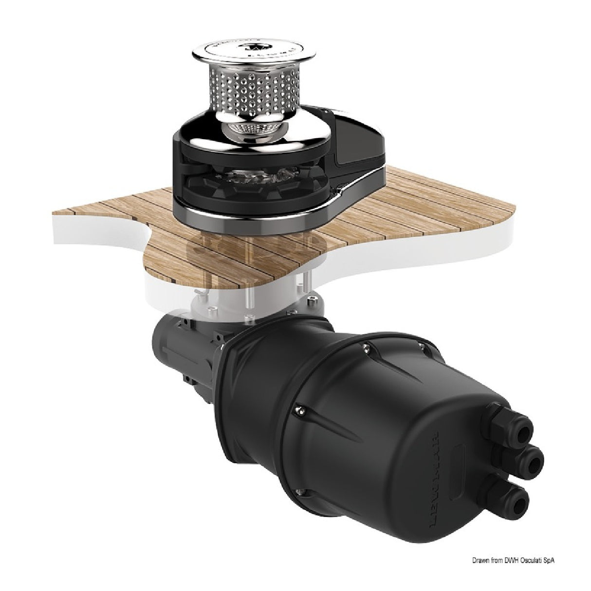Cabrestante alto Lewmar VX3 (1500 W) 12 voltios