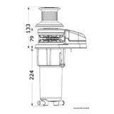 Lewmar Kit verricello VX1L 12V 500W 6/7mm senza campana