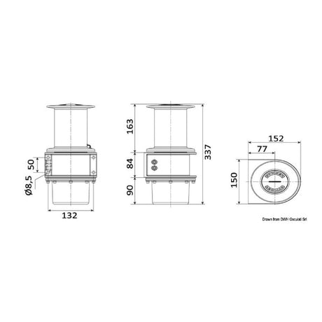 Lewmar TW650 Garagenwinde zur Bergung eines Beibootes