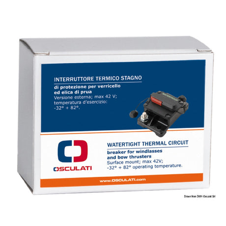 Osculati Interruttore termico stagno di protezione per verricello/elica di prua esterno 02.751.12