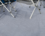 Colchoneta de camping Brunner Kinetic 600 para autocaravanas y caravanas, 250 x 400 cm, azul grisáceo