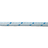 Trem - Línea de anclaje trenzada en poliéster blanco con hilo azul