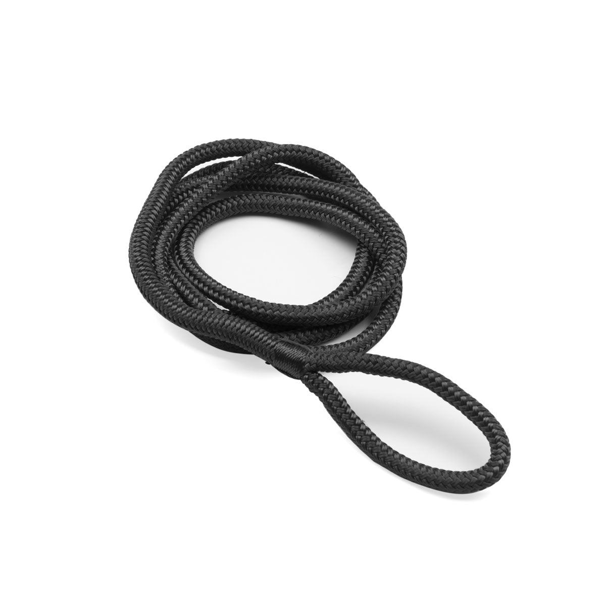 Trem Cima da ormeggio dopia treccia in polyamide colore nero con occhiello diametro 10 mm lunghezza 6 mt