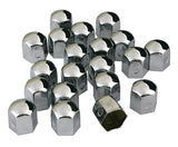 Pilot Chromed Caps, copribulloni in acciaio cromato - diametro 17 mm
