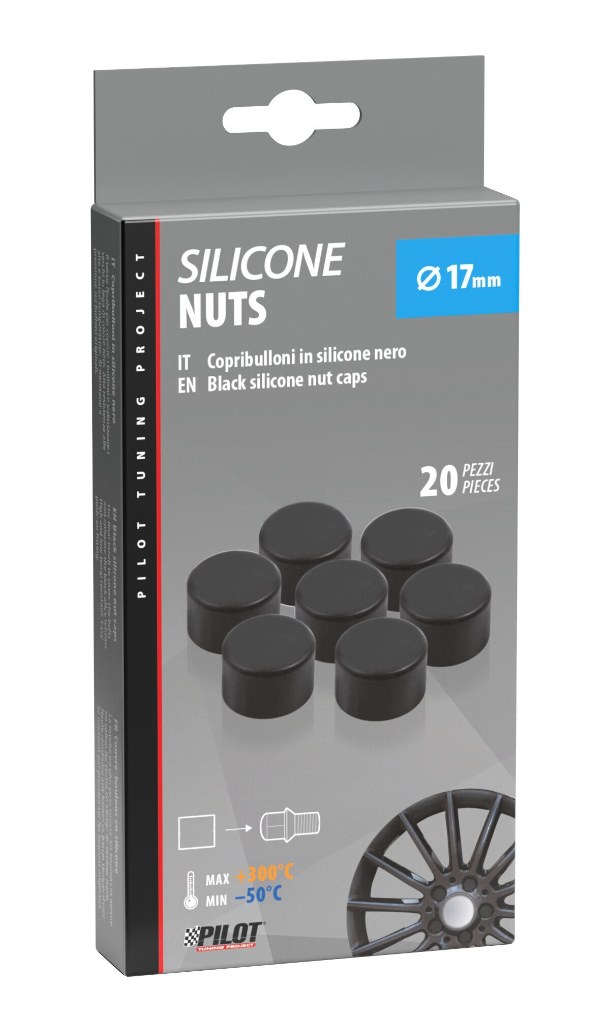 Pilot Copribulloni in silicone, 20 pz - 17 mm