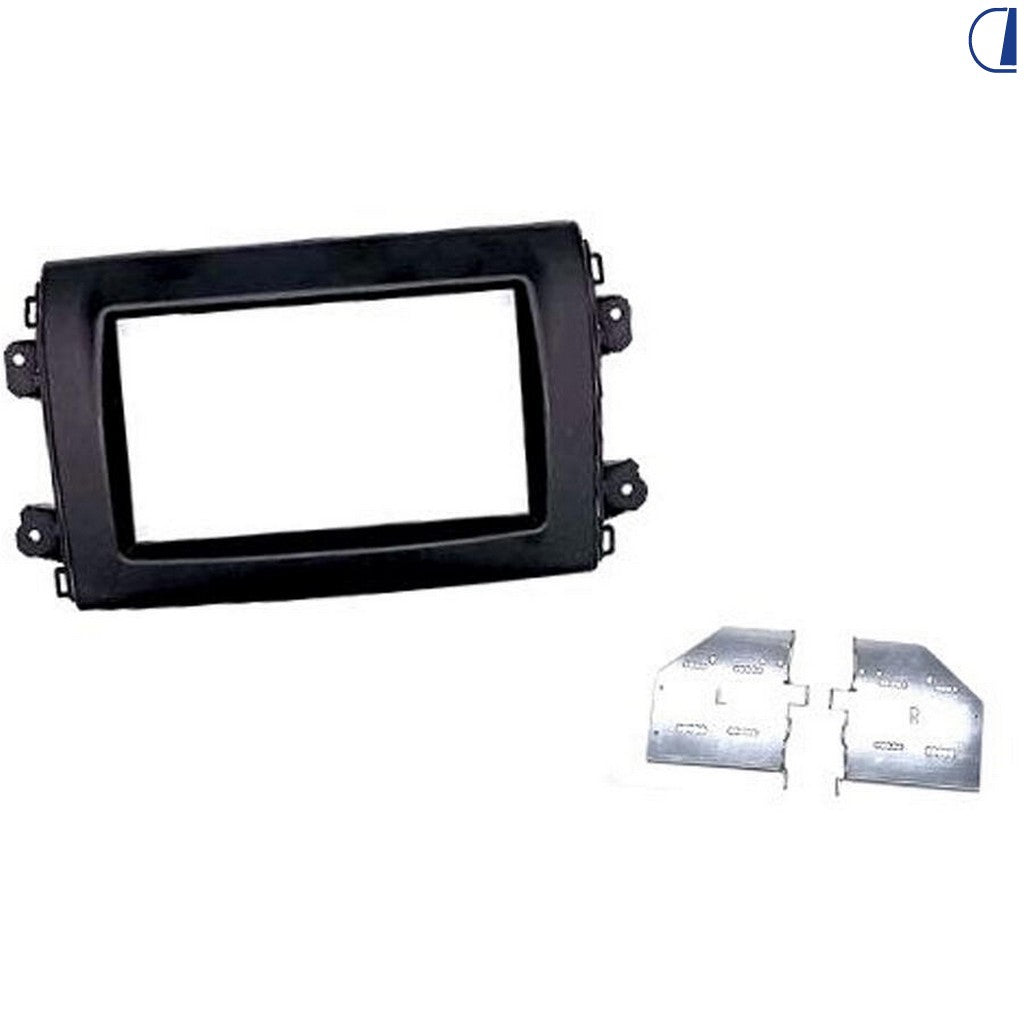 Alphatronics Kit installazione 2 DIN per Fiat Ducato 8 (dal 2021) nero opaco