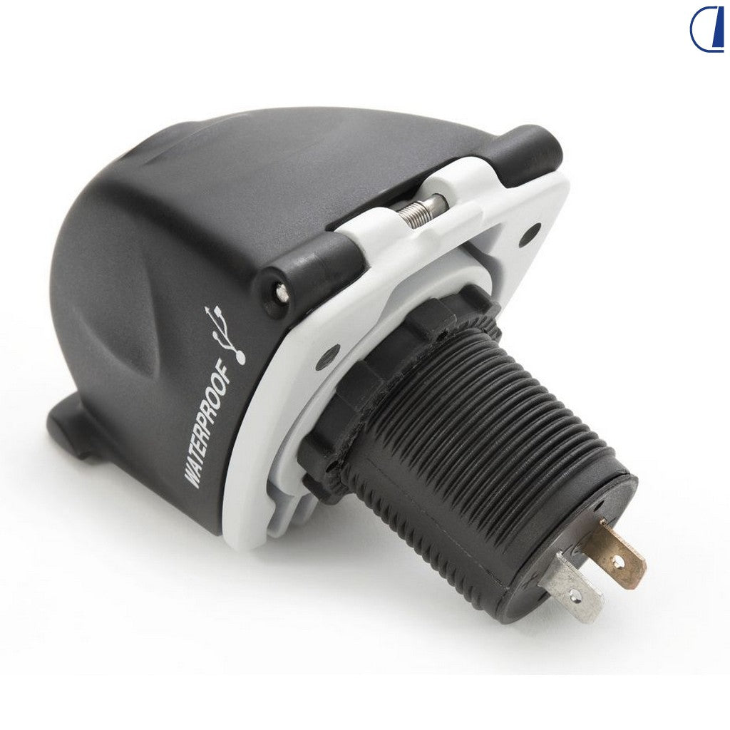 Di-Tec Doppia presa USB-A 5V 2×2,1A IPX4 per camper