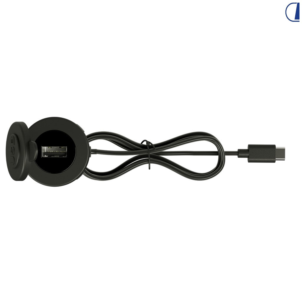 Di-Tec Presa USB dati tipo A e C con cavo 30 cm