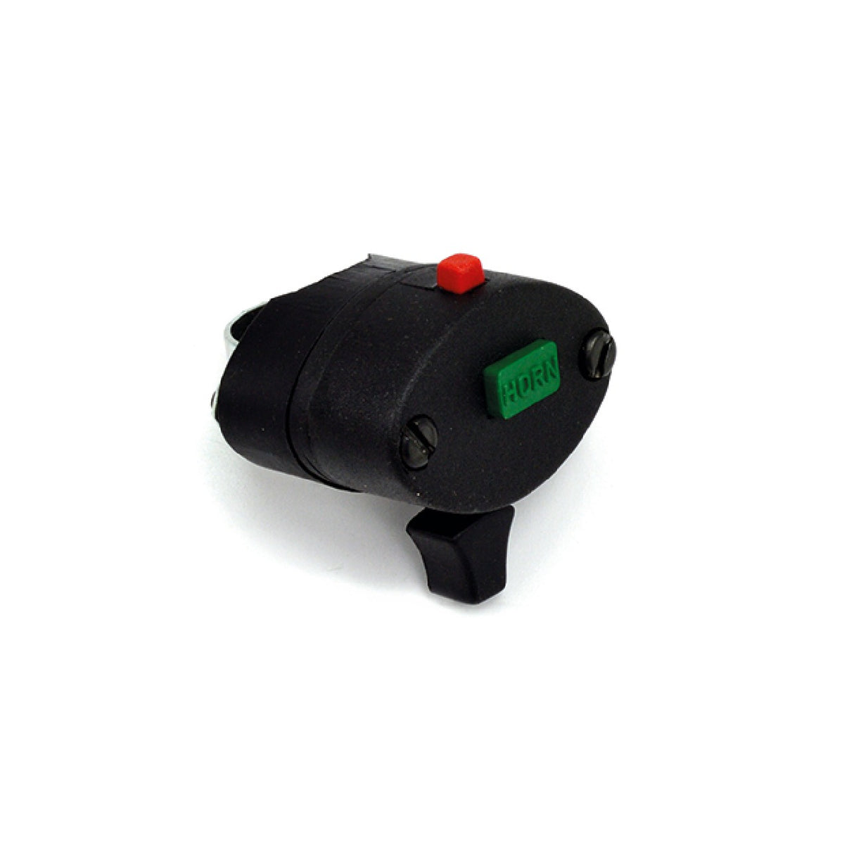 Schwarzer Lichtschalter mit universellem Moped-Kabelbinder