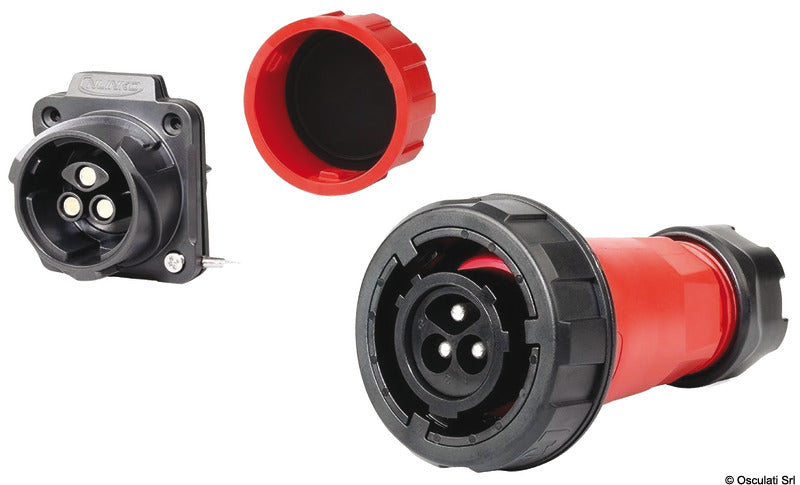 Osculati Connettore Stagno IP68 50 A 3 Poli Maschio + Femmina