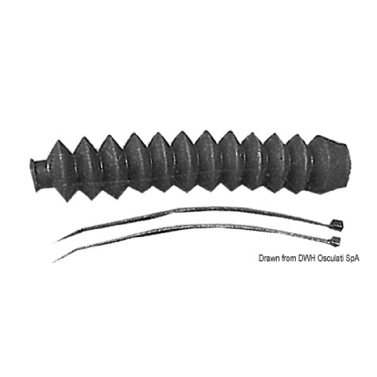 Fuelles de goma Osculati para cables de control remoto 03.150.78