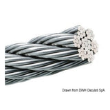 Cable de acero inoxidable Osculati AISI 316 de 49 hilos 03.178.15
