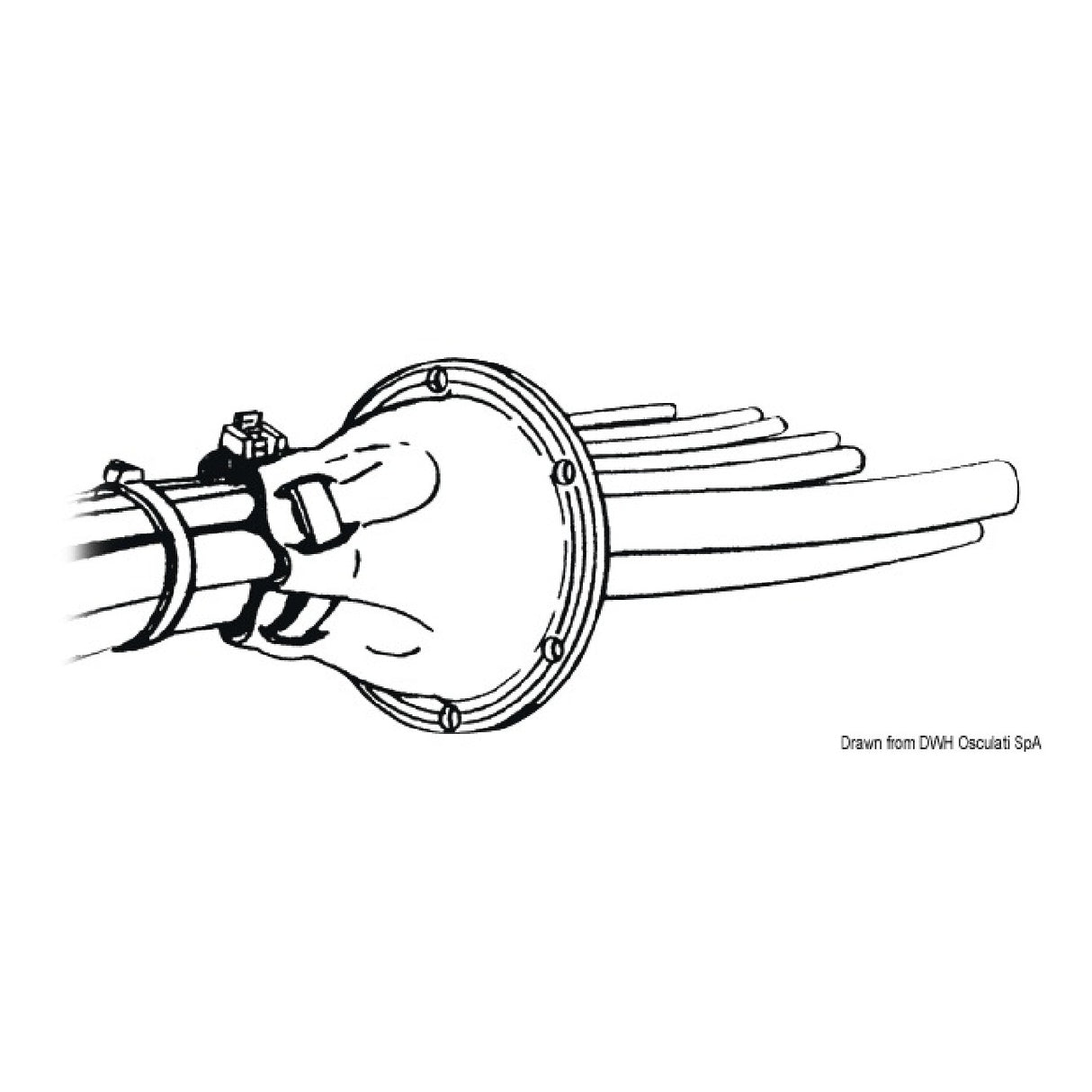 Osculati Conical cable gland in PVC 03.407.00