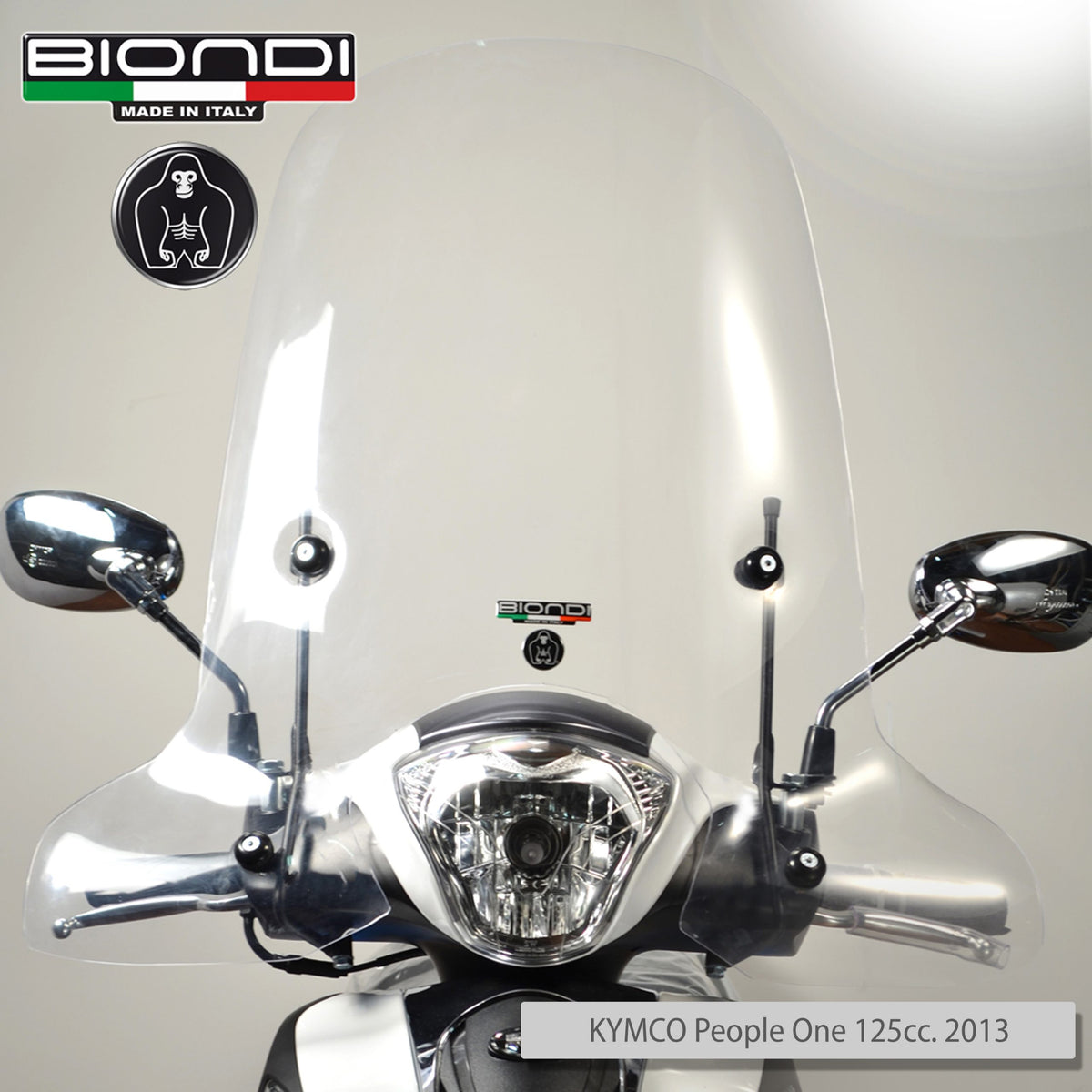 Biondi Lastra Parabrezza Ricambio KYMCO People One 125cc 2013 Trasparente