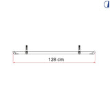 Fiamma Rail Plus set plastiche nere per portabici camper