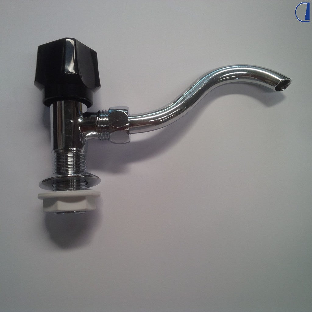 Di-Tec Rubinetto cromato canna corta per camper