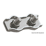 Osculati Doppel-Edelstahlklemme von 3 bis 8 mm 04.512.03