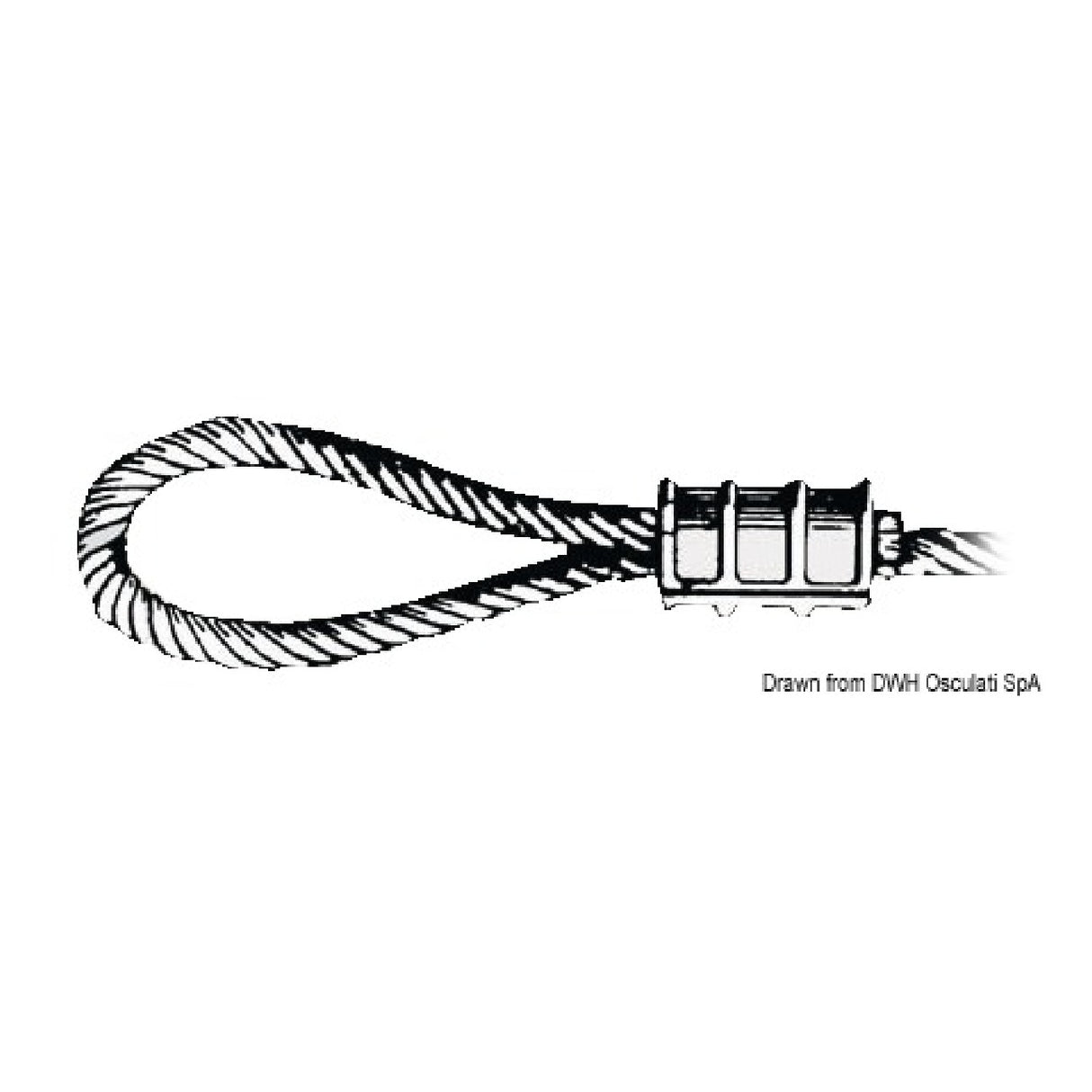 Osculati Manicotto per la piombatura in alluminio 04.566.02 04.566.02