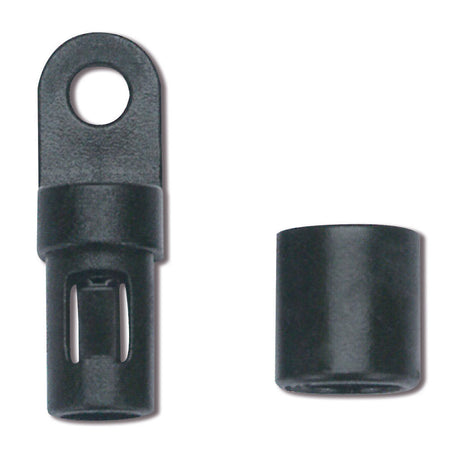 Trem Gancio a montaggio automatico Nero Corda elastica diametro 6 mm 6 pz