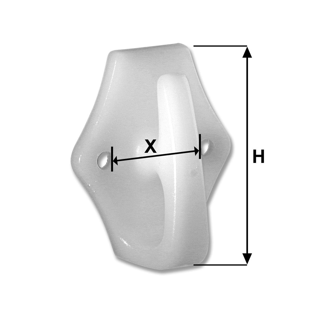 Trem Gancho grande H mm 55 X mm 30 50 uds