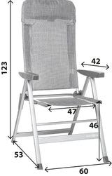 Brunner Sedia Skye Grigio chiaro