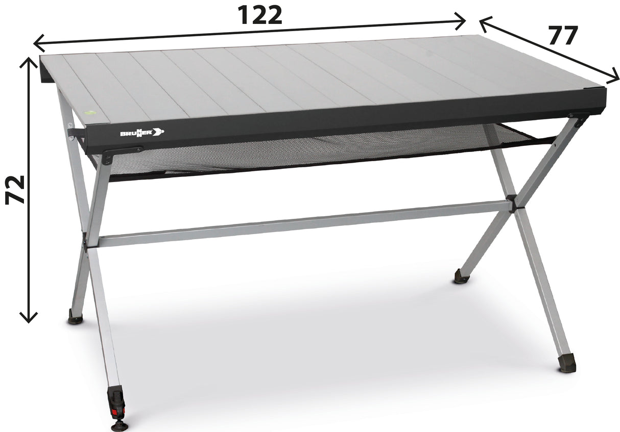 Mesa plegable de aluminio Brunner Titanium Axia 4 122 x 76 x H72 cm