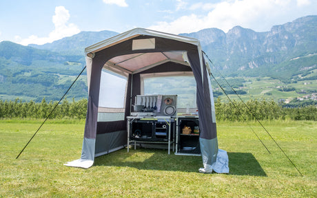 Brunner Küchenvorhang Gusto III NG Grau