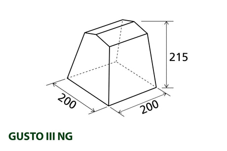 Brunner Küchenvorhang Gusto III NG Blau