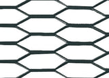 Pilot Racing Grill - Hexagon 8x25 mm - 100x33 cm - Nero anodizzato